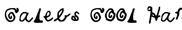 Calebs Cool Handwriting font preview